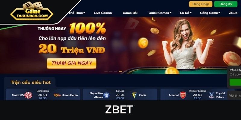 ZBET - Nền tảng cá cược trực tuyến uy tín, đẳng cấp